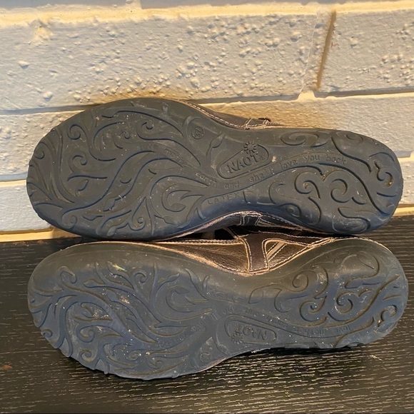 Naot Women Shoe Size 6.5 EUR 37 Brown T Strap Flat Mary Jane Comfort Leather - Picture 5 of 6